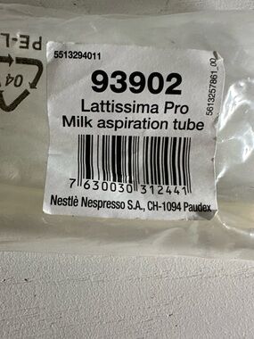 Nespresso - Lattissima Pro Milk Aspiration Tube